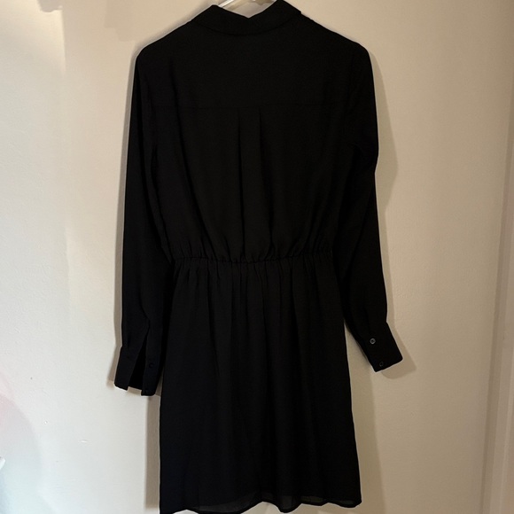 INC International Concepts Elegant Black Wrap Mini Dress - Picture 6 of 7
